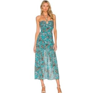 KARINA GRIMALDI Charlie Print Dress in Sky Tootsie (XS)